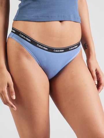 Slip Calvin Klein Underwear en bleu : devant