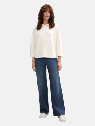 TOM TAILOR Sweatshirt in Weiß