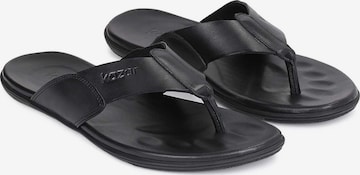 Kazar T-Bar Sandals in Black