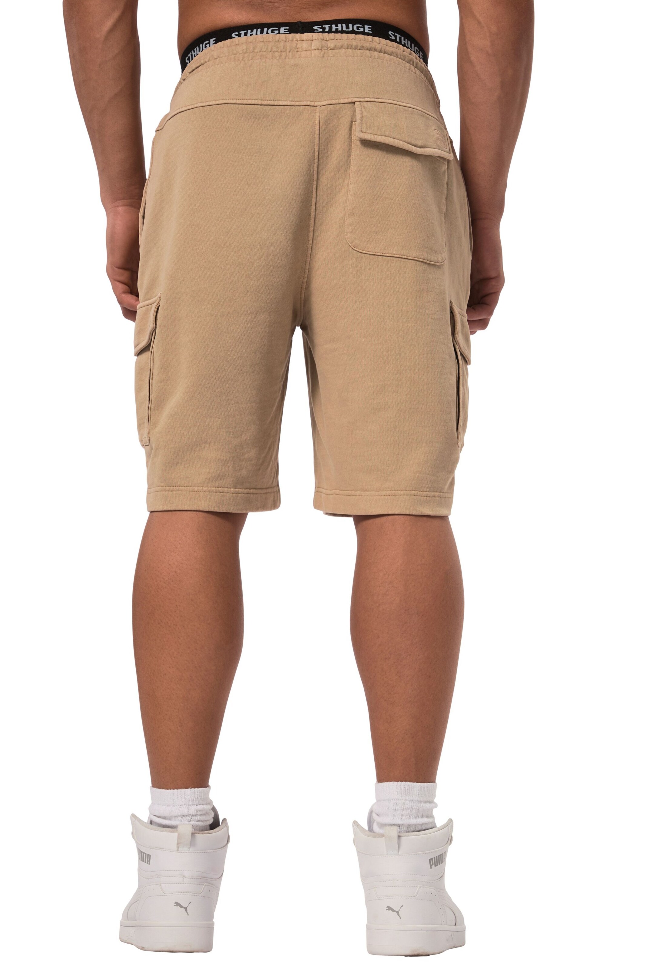 STHUGE Wide Leg Hose in Beige