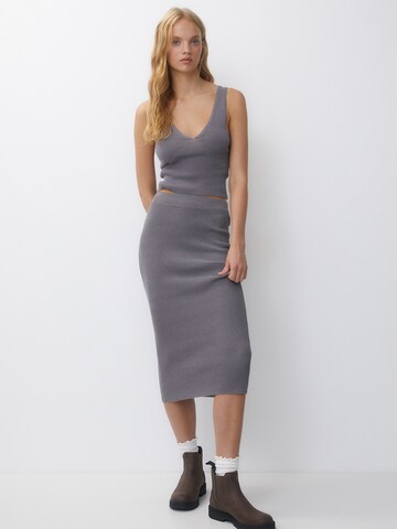 Pull&Bear Rok in Grijs