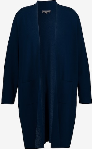 Ulla Popken Knit Cardigan in Blue: front