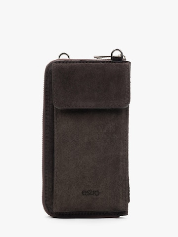 Estro Wallet '1448' in Brown: front