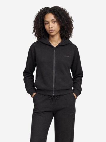 GUESS - Sudadera 'ELSA FULL ZIP HOODIE V6BQ19 K6364' en negro