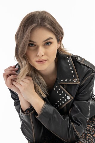 juoda DreiMaster Vintage Demisezoninė striukė