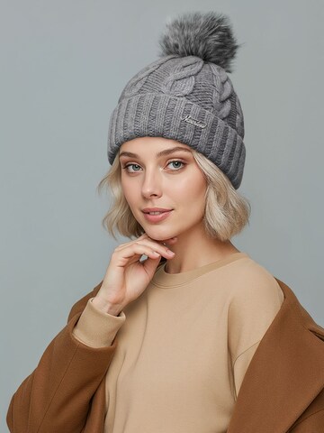 Neverless Mütze 'Caren' in Grau