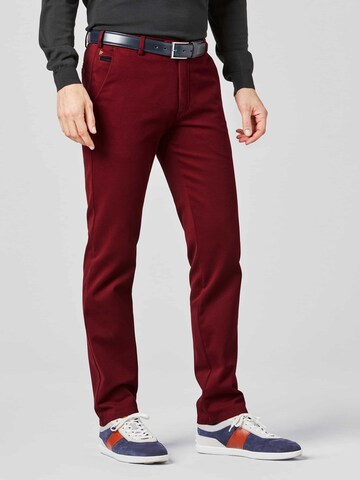 Regular Pantalon chino MEYER en rouge : devant