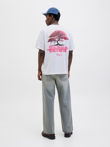 T-Shirt JACK & JONES en blanc : devant