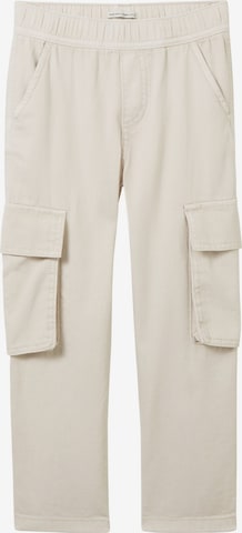 TOM TAILOR Loosefit Broek in Beige: voorkant