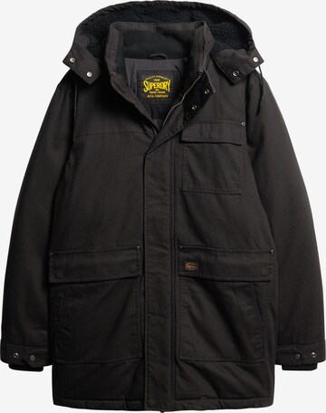 Superdry Winterparka in Zwart: voorkant