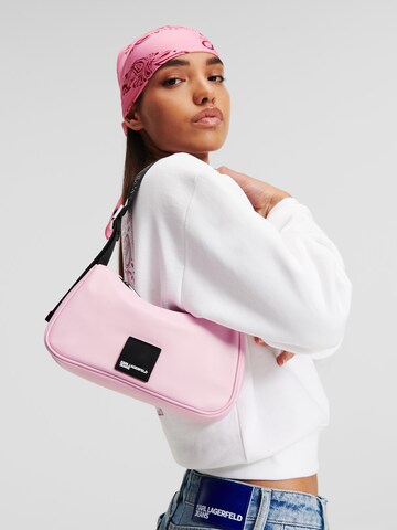 KARL LAGERFELD JEANS Shoulder bag 'Urban' in Pink: front