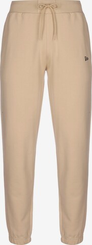 NEW ERA Regular Workout Pants in Beige: front