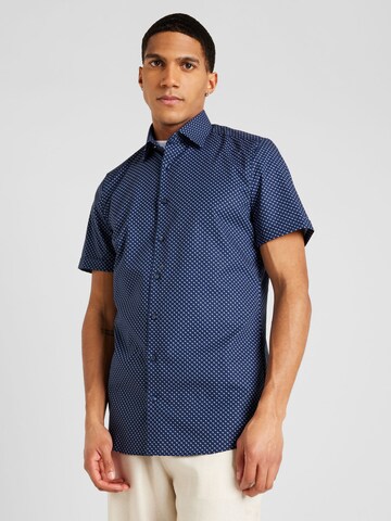 Coupe regular Chemise 'Level 5' OLYMP en bleu : devant