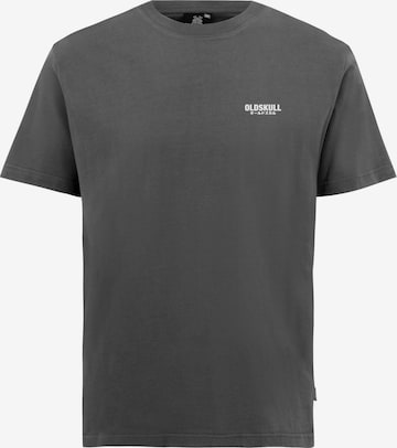 Oldskull T-Shirt 'Basic Osk' in Grau: Vorderseite