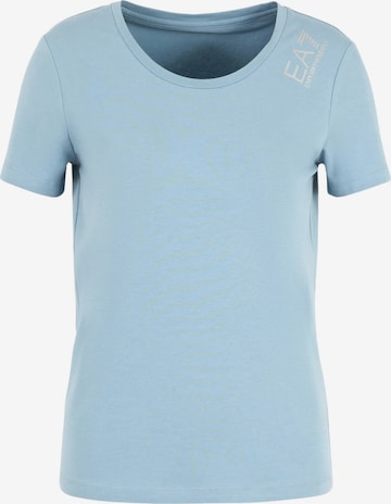 T-shirt EA7 Emporio Armani en bleu : devant