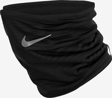 NIKE Sports Scarf in Black: front