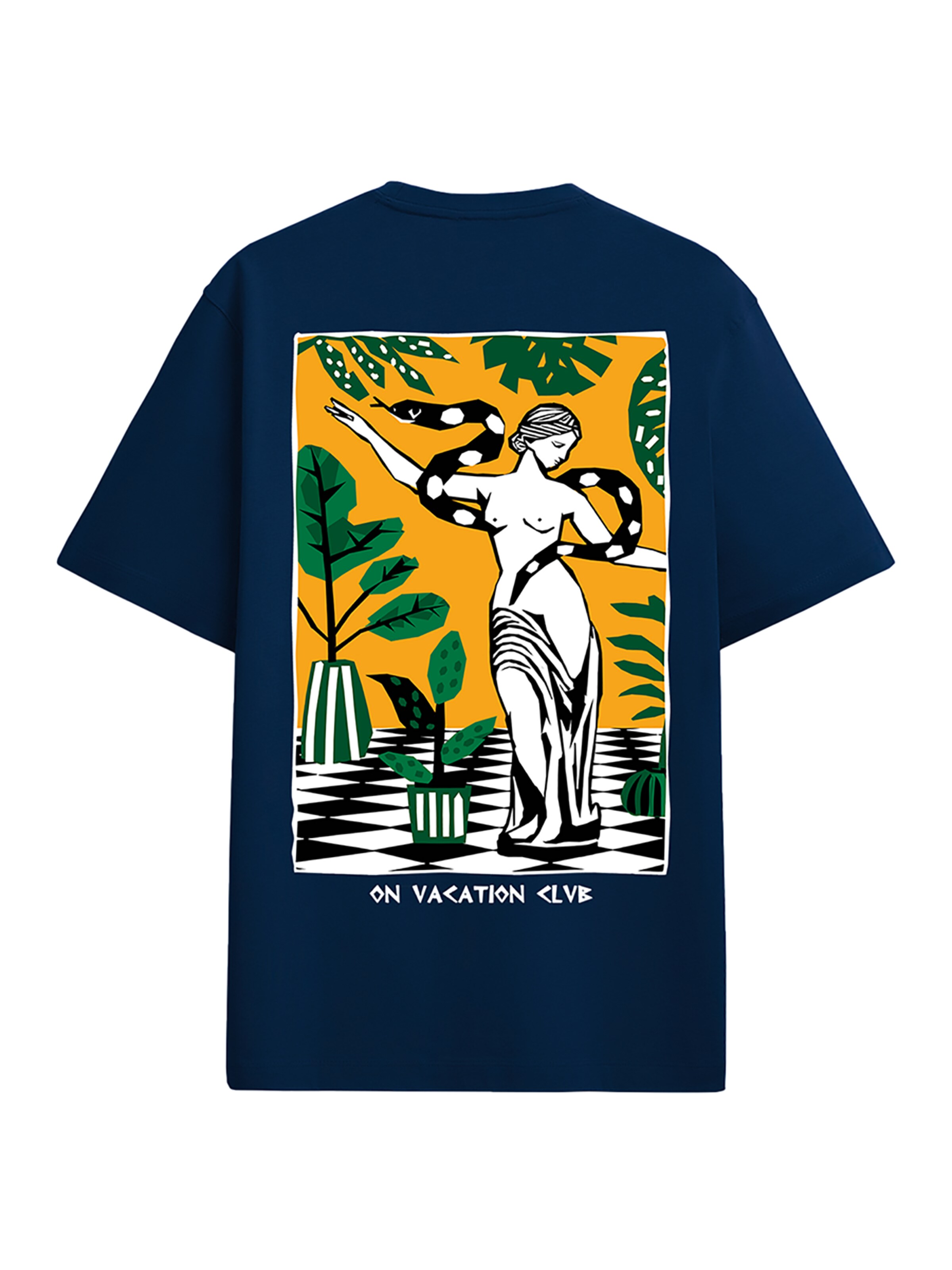 On Vacation Shirt 'Goddess' in Blue