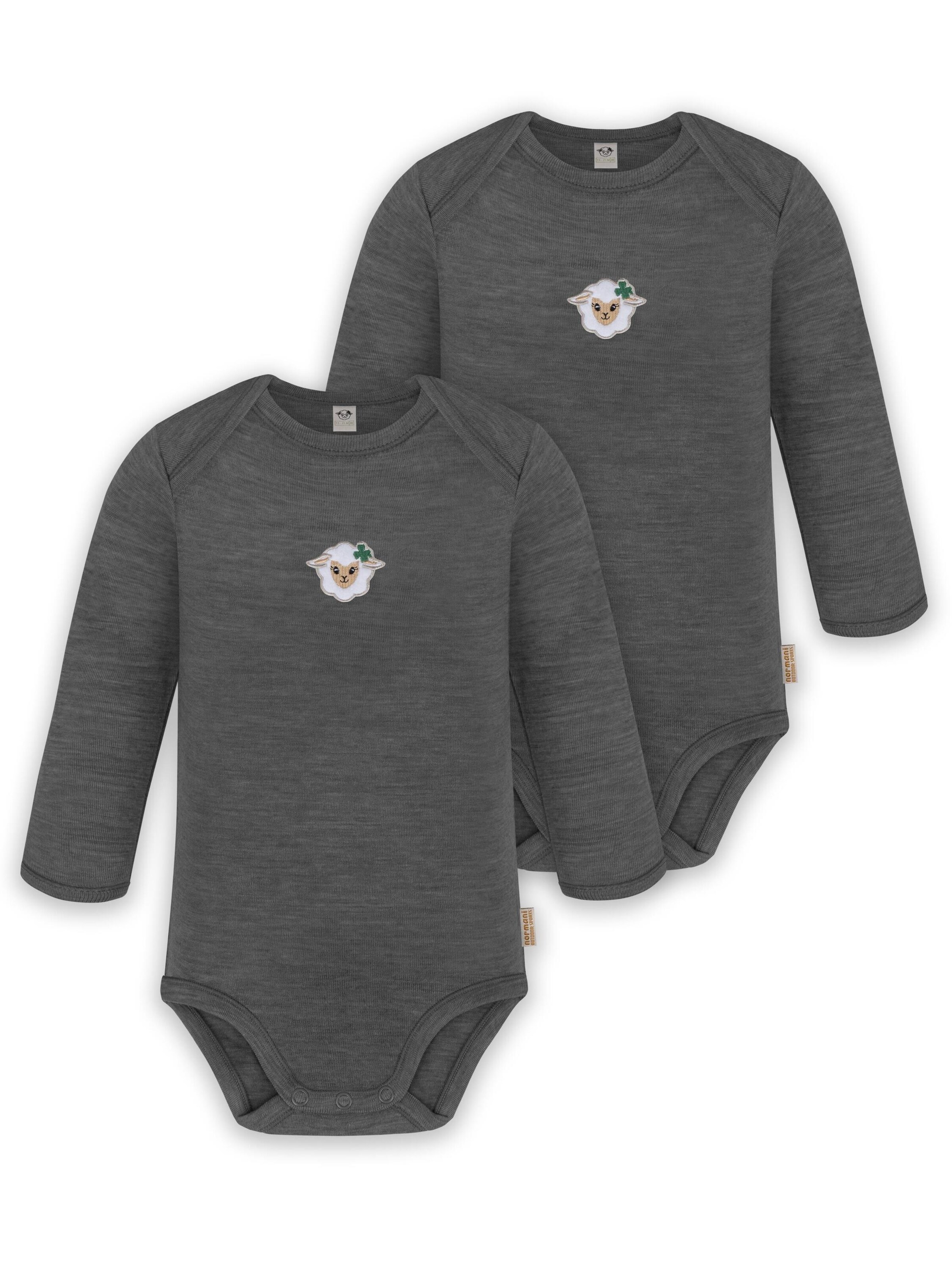 Barboteuse / body 'Auckland' normani en gris : devant