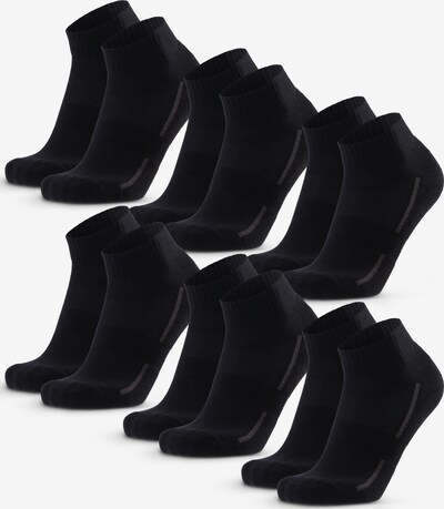 DANISH ENDURANCE Socken 'Tennis Quarter' in 39-42 in mischfarben / schwarz, Produktansicht