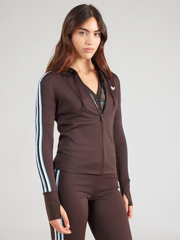 ADIDAS ORIGINALS Ζακέτα φούτερ 'Trefoil' σε καφέ