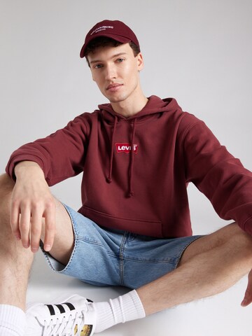 LEVI'S ® Regular Fit Sweatshirt in Rot: Vorderseite