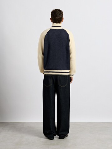 Burocs Knit Cardigan in Blue