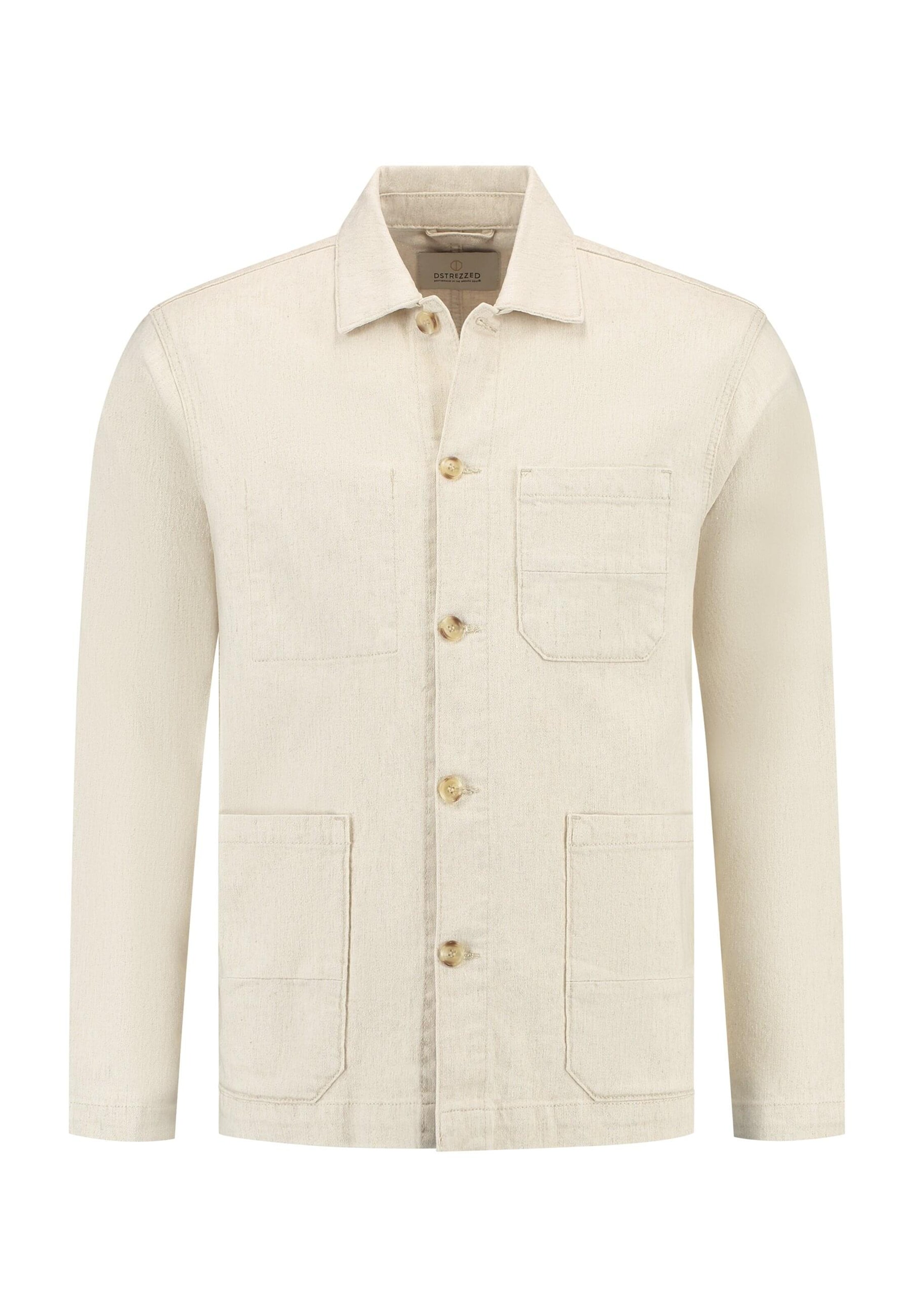 Giacca di mezza stagione 'Nikos Chore' di Dstrezzed in bianco: frontale