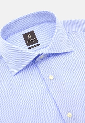 Boggi Milano Regular Fit Hemd in Blau