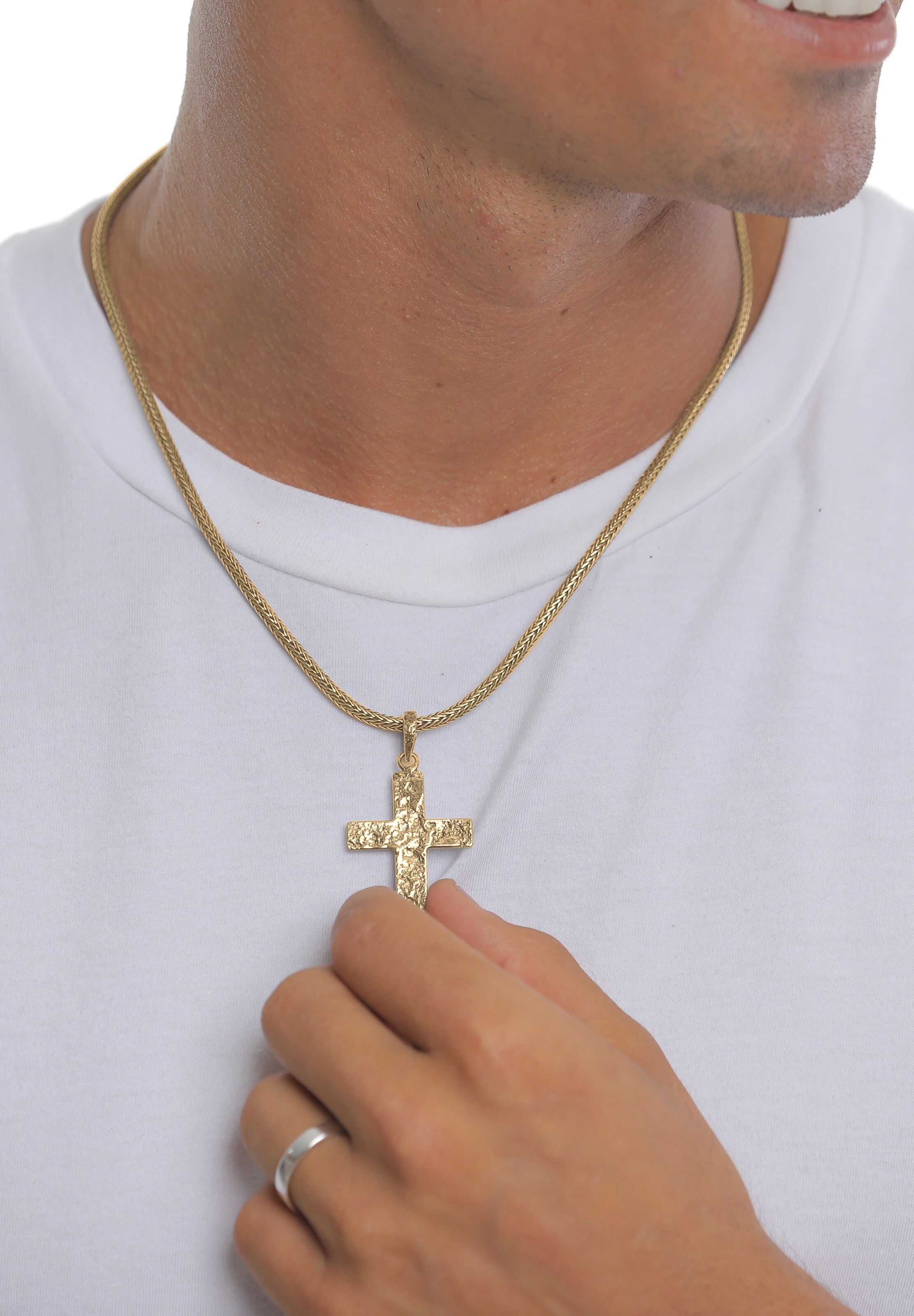 KUZZOI Ketting 'Kreuz' in Goud