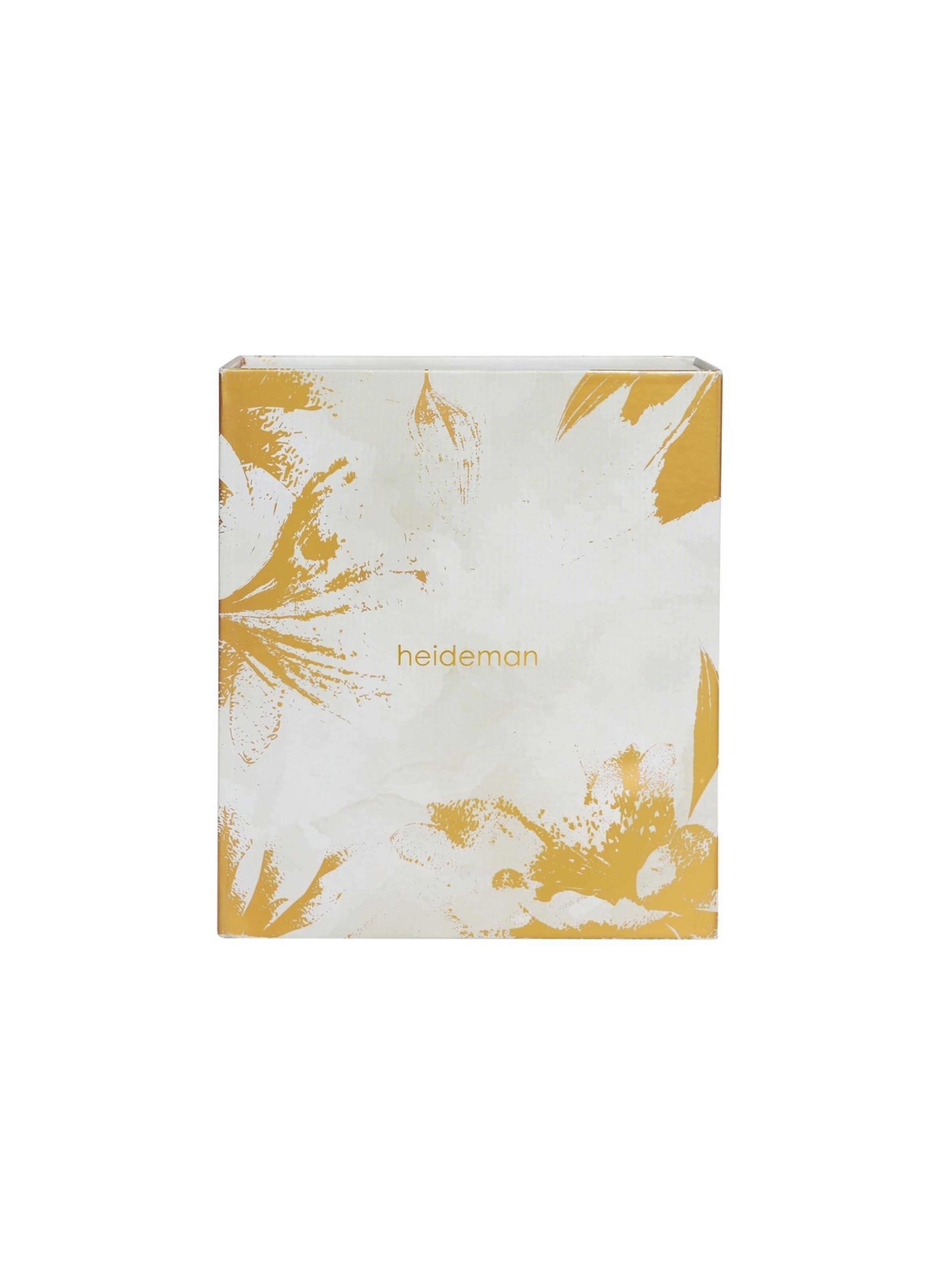 Heideman Adventsbox 'Basic' 2025 in Gold: Vorderseite