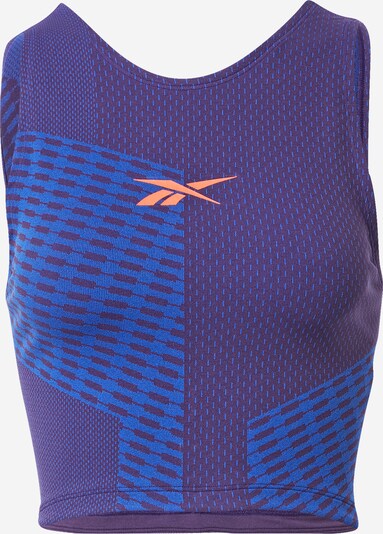 Reebok Haut de sport en bleu / violet foncé / orange clair, Vue avec produit