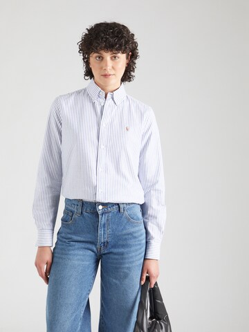 Camicia da donna di Polo Ralph Lauren in blu: frontale