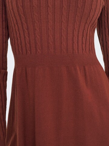 ONLY Strickkleid 'FIA' in Braun
