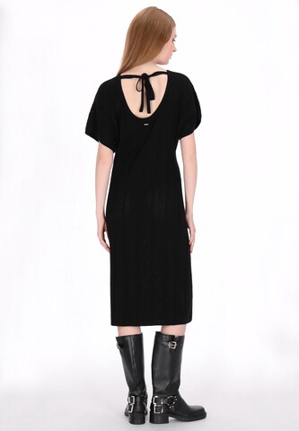 DreiMaster Vintage - Vestido de punto en negro