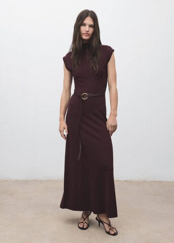 MANGO Knitted dress 'Pomodore' in Red: front