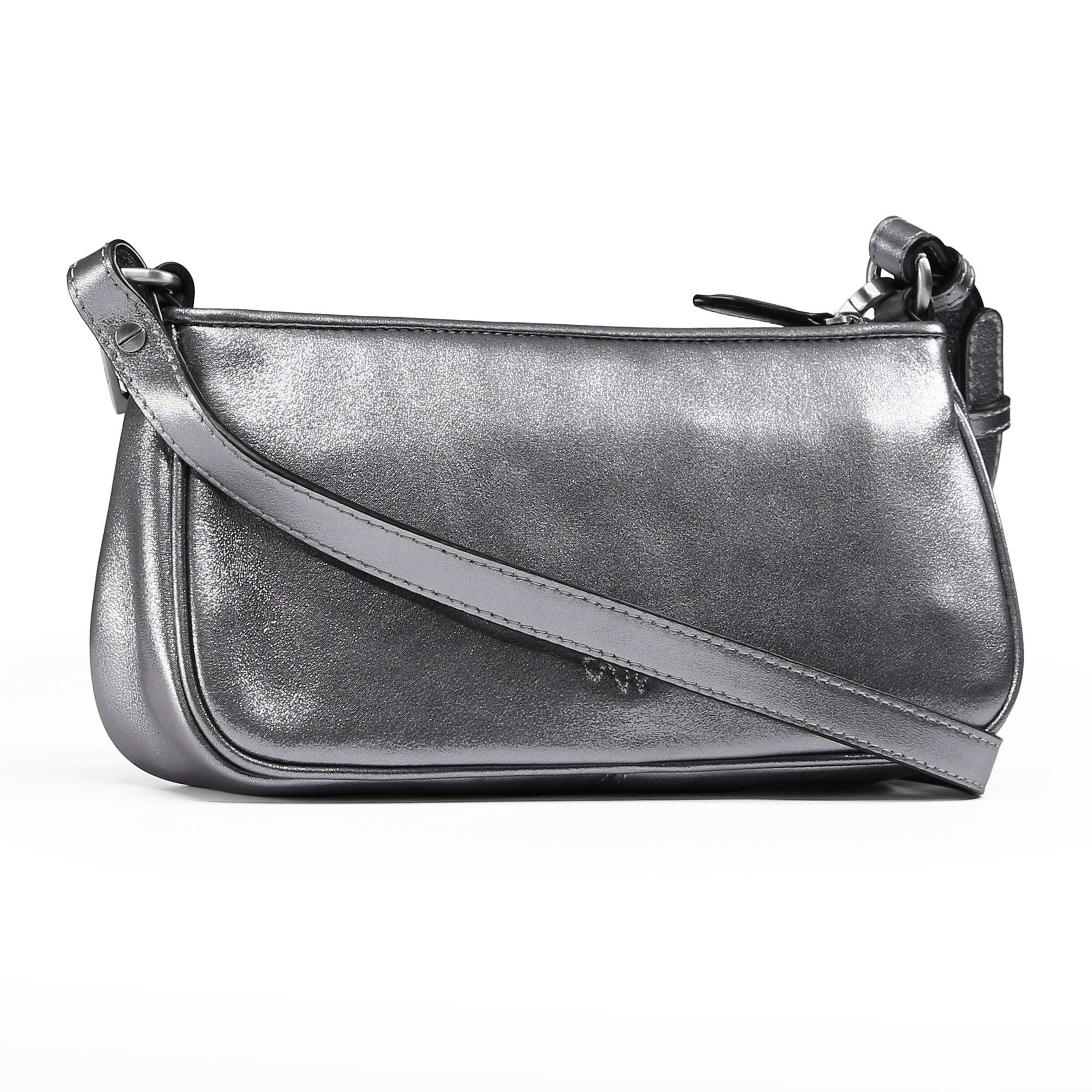 PINKO Handbag 'Half Moon' in Silver
