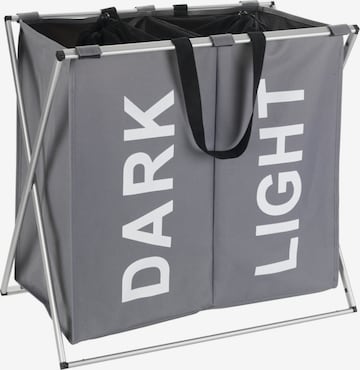 Wenko Wäschebehälter 'Duo' in Grau: Vorderseite