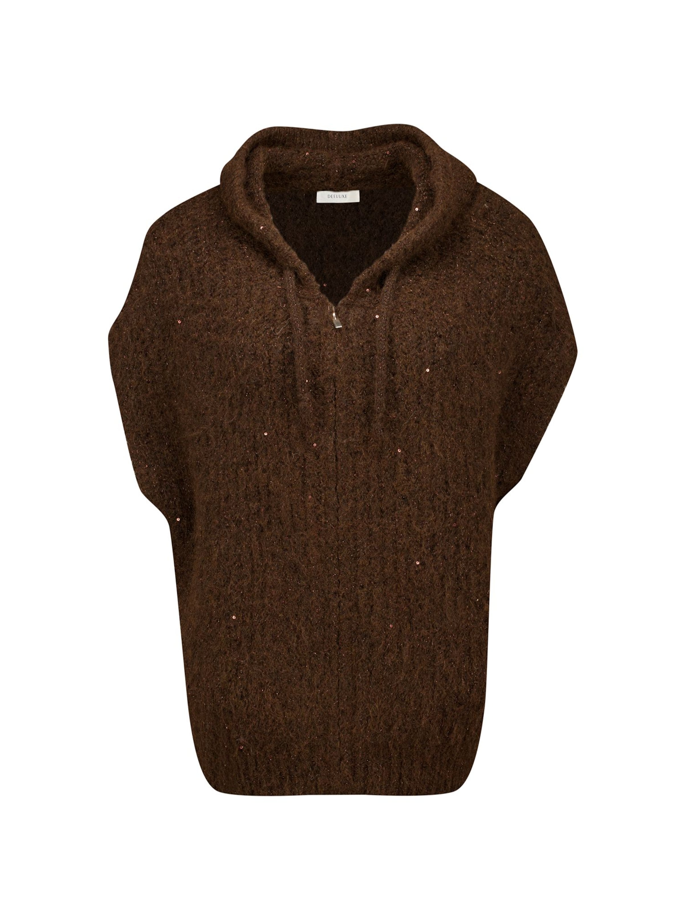 Veste mi-saison Deeluxe en marron : devant