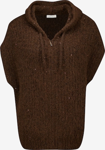Veste mi-saison Deeluxe en marron : devant