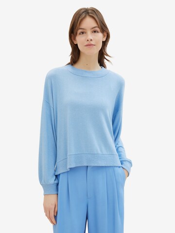 TOM TAILOR Sweatshirt in Blau: predná strana