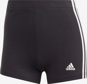 ADIDAS SPORTSWEAR - Skinny Pantalón deportivo 'Essentials' en negro: frente