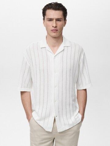MANGO MAN Regular fit Overhemd 'MARTI' in Wit: voorkant