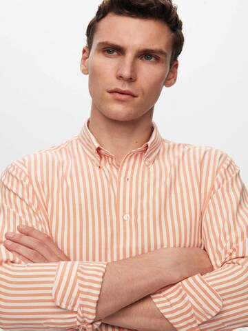 D’S Damat Regular fit Overhemd in Oranje