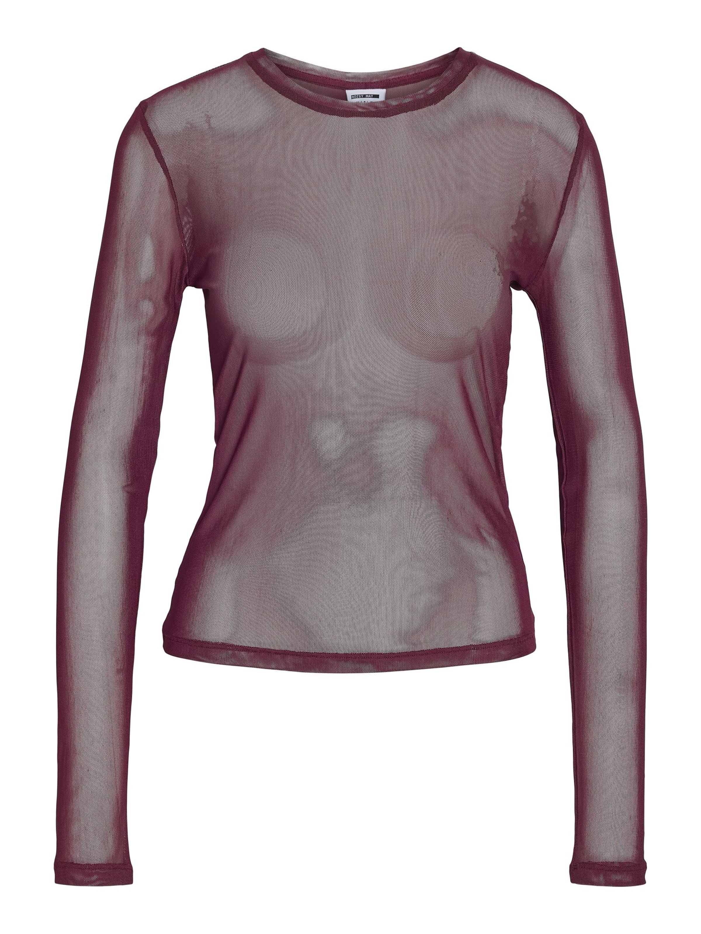 Noisy may Shirt 'NMJudith' in Bruin: voorkant