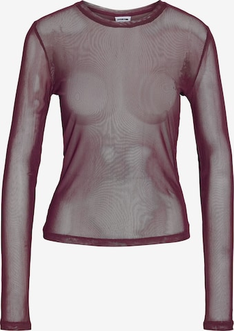 Noisy may Shirt 'NMJudith' in Bruin: voorkant