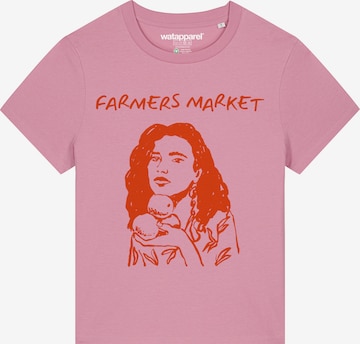 Watapparel Shirt 'Farmers market' in Pink: front
