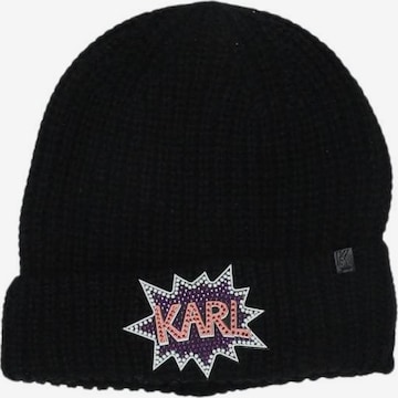Karl Lagerfeld Hut oder Mütze One Size in Schwarz: Vorderseite