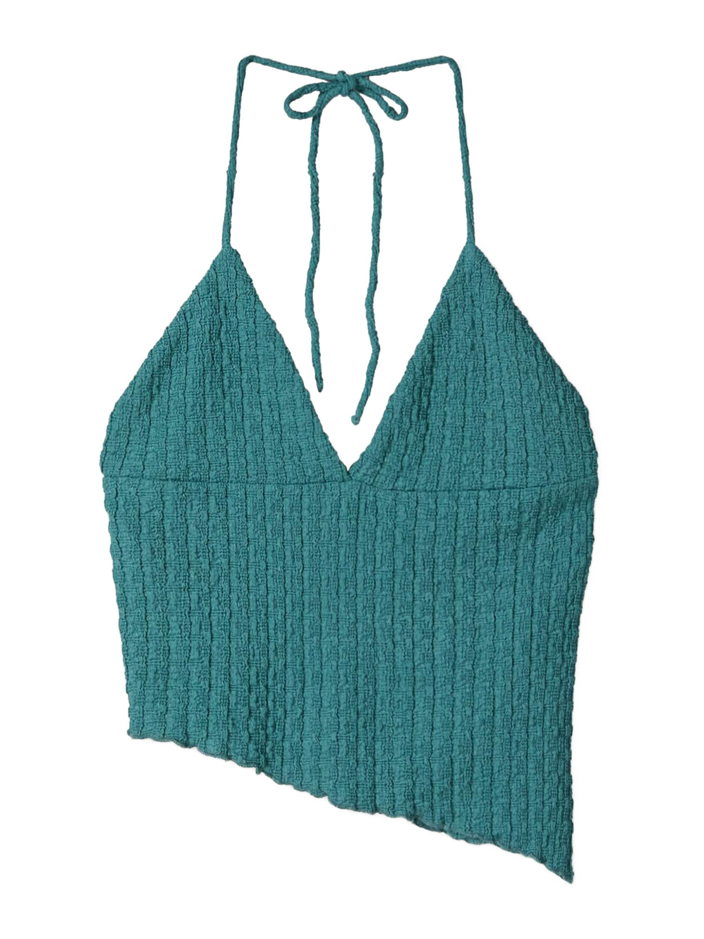 Bershka Top - Zelená: predná strana