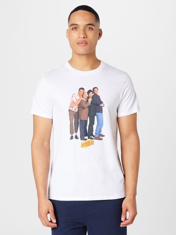 DEDICATED. Shirt 'Stockholm Seinfeld Family' in White: front