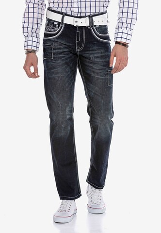 CIPO & BAXX Regular Jeans in Blauw: voorkant